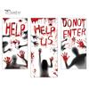 Clear Halloween Window Clings Blood Stickers, Patterns Waterproof And Scratch-Resistant PVC Decals, Removable Stickers for Home Living Room