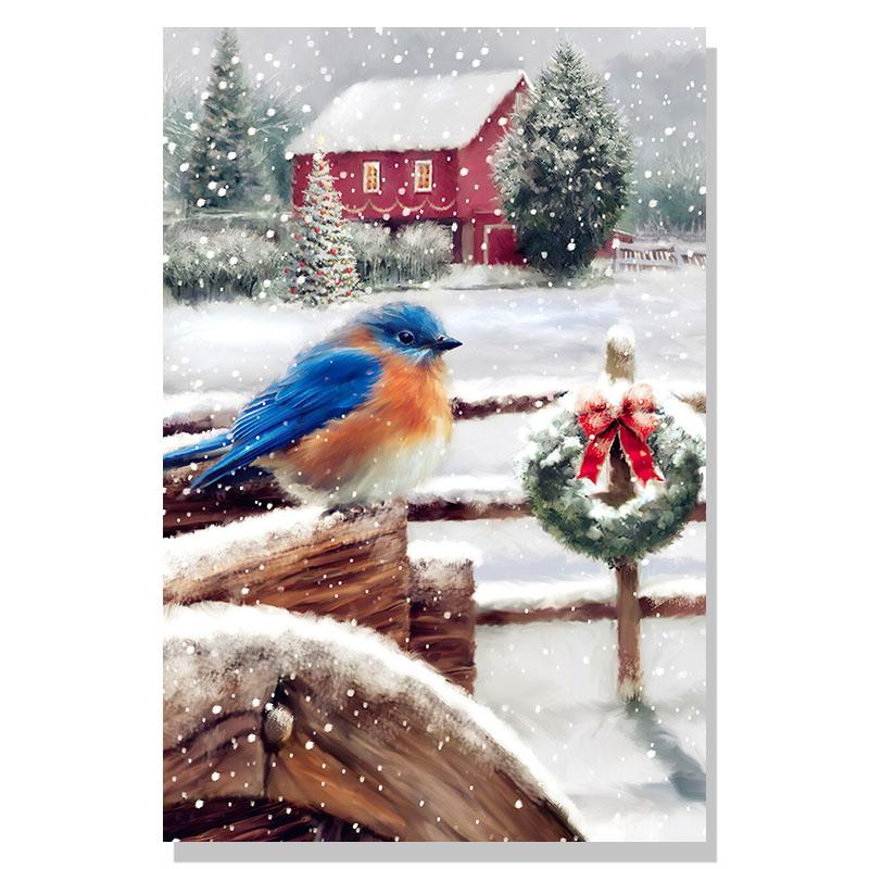 Christmas Day Picture Wall Art Canvas Painting Poster and Prints Nordic Wall Picture Children's Room Family Decoration Mural