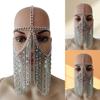 Elegant Metal Tassels Head Chain Face Covering Masquerades Party Accessory for Women Costume Parties Dressingup Supply