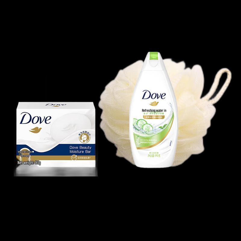 Dove Softening Cream Bar Soap & Shower Gel Set