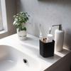 Bamboo Toothbrush Holder for Bathrooms 3 Slots Toothbrush and Toothpaste Holder Bathroom Counter Organizer