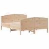 Vidaxl Bed Frame Without Mattress, 150X200 Cm, Solid Pine Wood