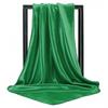 Professional Solid Color Fashion Imitation Silk Scarf - Classic Women's Multi-Use Satin Square Scarf, Popular In Malaysia and Indonesia (YW102).