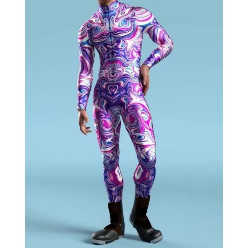 Cool CyberPunk Mechanical Armour Jumpsuit Punk Cosplay Bodysuit Steampunk Costume Halloween Party Shows Men Women Zentai Suit