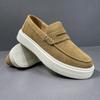 2026 old money style men's leather business casual British style Doudou shoes open smile light shoes men
