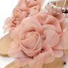 Bohemian Sandals Three-dimensional Flower Vacation Shoes Large Size Sandals-4 Mezzanine Flat Sandals Women