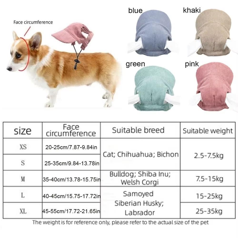 Pet Supplies Sunshade Hat Velvet Dog Cat Hat Exposing Ears Seasons Dressing Up General Sun Protection Going Out