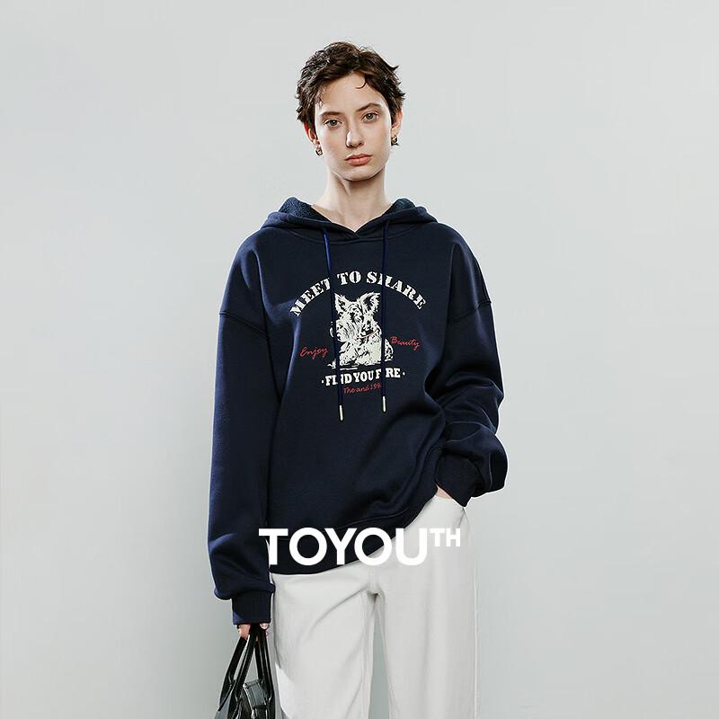 

Chuyu Women s Fleece-Lined Hooded Sweatshirt with Terrier Print M