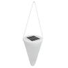 LED Solar Hanging Lamp Cone Shaped Ground Insert Lawn Light Waterproof for Garden Courtyard