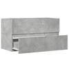 Bathroom Wall Mounted Cabinet Concrete Grey 80 x 38.5 x 45 cm Particleboard