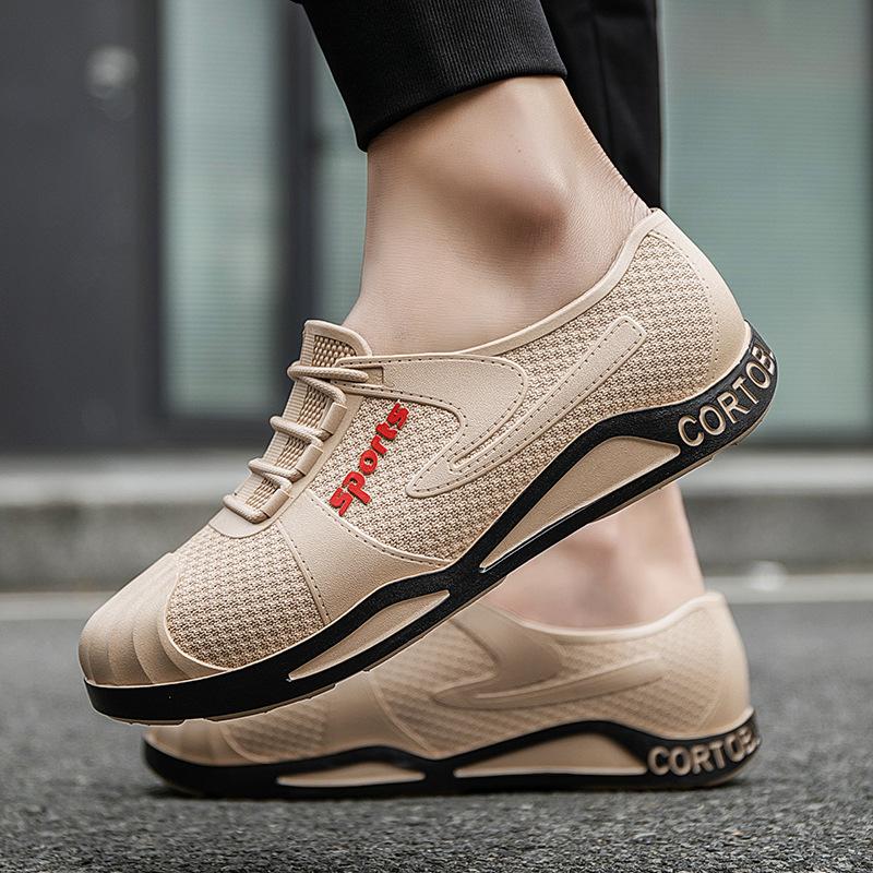 Niskie buty robocze outdoorowe, krótkie buty do brodzenia w deszczu, buty do wody, chłopięce buty wodoodporne na plażę do wędkowania, płytkie buty gumowe