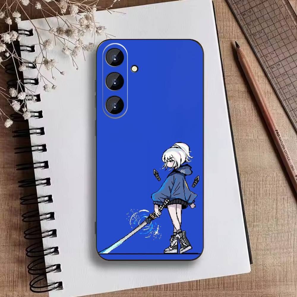 Cute Trendy Wuxia  Phone Case For Samsung Galaxy A73,21,22,32,71,53,52,51,80,5G Soft Black Cover
