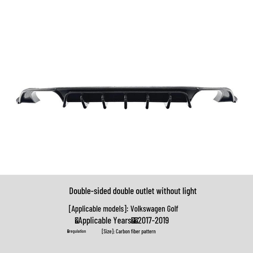 Compatible with Volkswagen Golf MK7.5 TCR GTI (2017-2019) Rear Lip Spoiler.