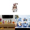 Set di Figure in Resina di Gnomi di Natale per Coppie Decorazione per la Casa Regalo per le Celebrazioni delle Feste