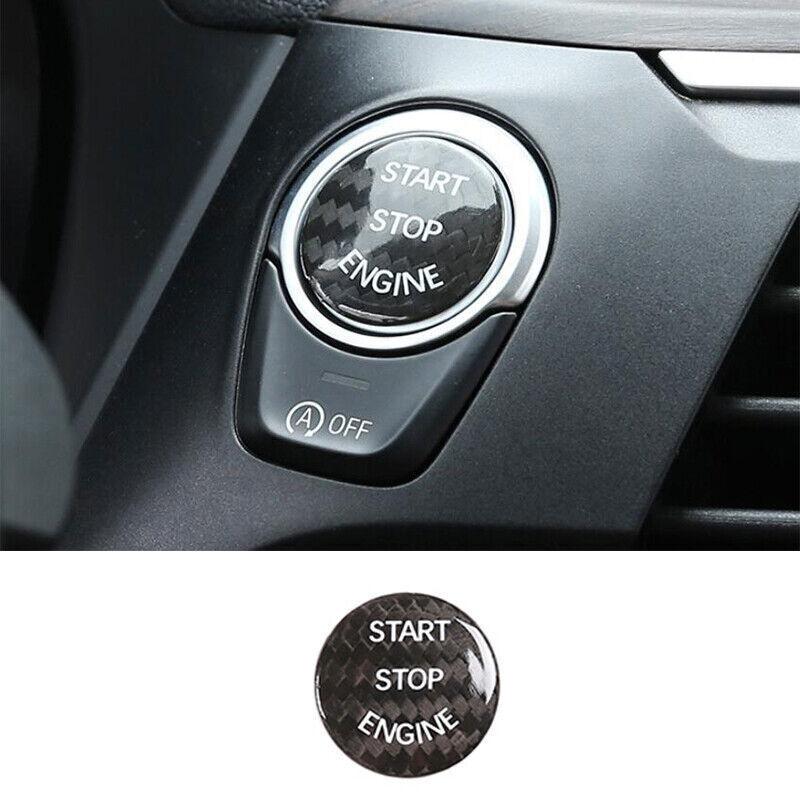 2016- BMW 7 Series Dry Carbon Fiber Engine Start Stop Button Trim Center Console For BMW 7 Series | Black | Easy tallation | China