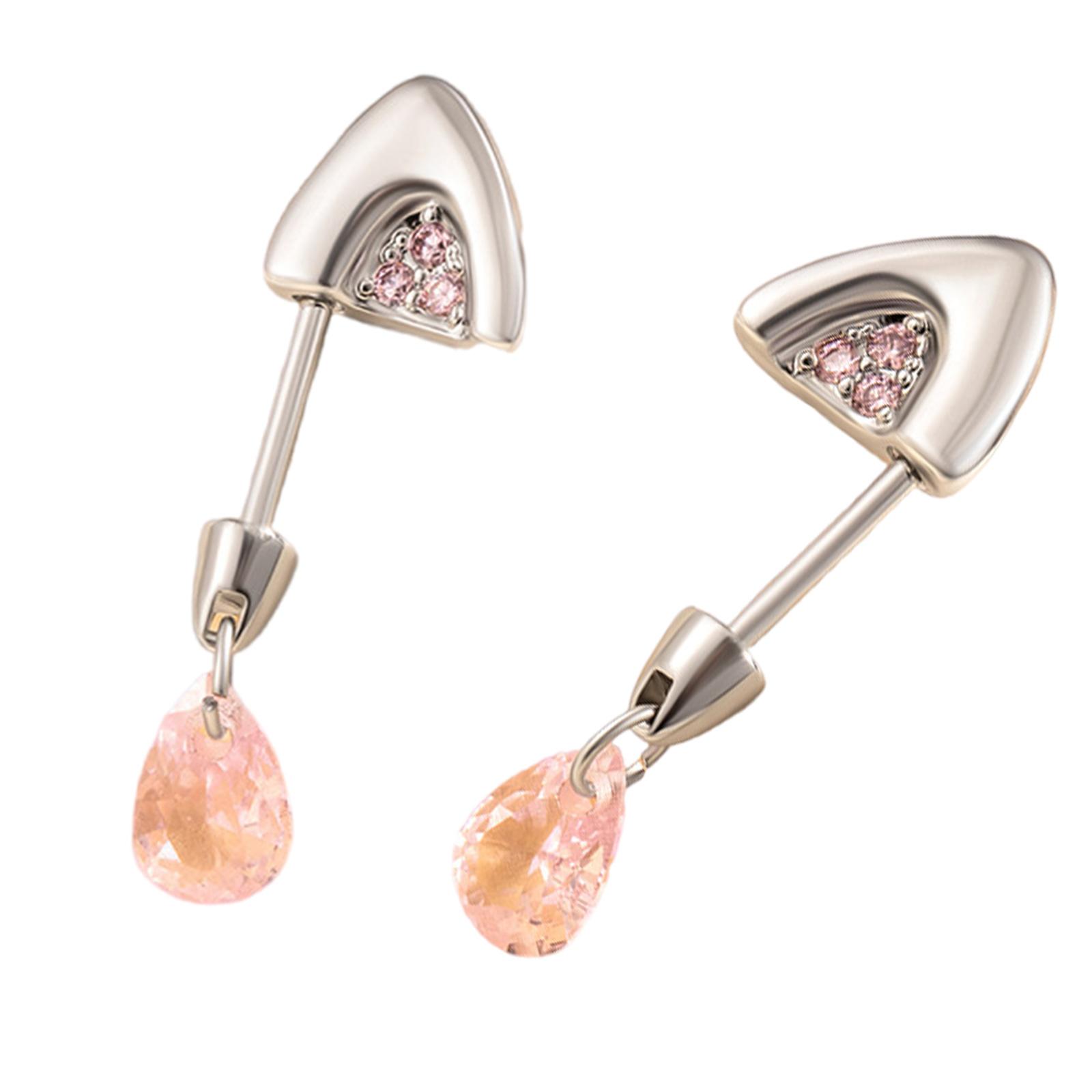 

Modern Droplet Shaped Cats Ear Studs Stylish Stainless Steel Cartilage Piercing Jewelry Trendy Women Accessories 4