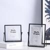 4/6/7inch Metal Photo Frame Nordic Gold Painting Picture Poster Wall Photoes Cube Frames Baby Black Family Decorative