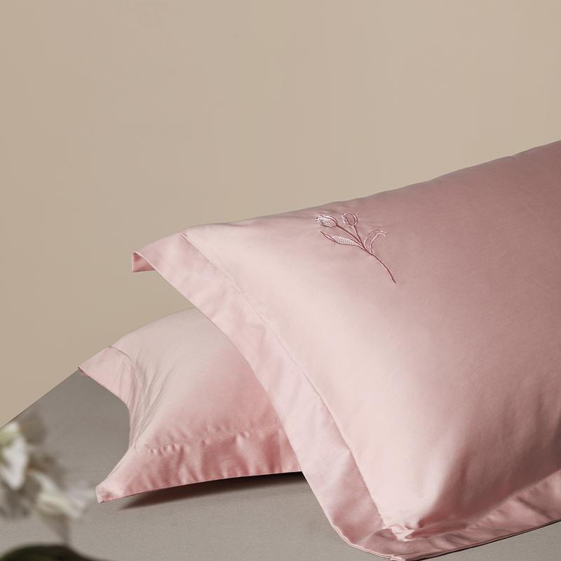 Mercury Group 60 Count Long Staple Cotton Plain Color Pillowcase Set