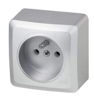 Berg Single Socket N/T Gnt 2P+Z Silver 3733-06