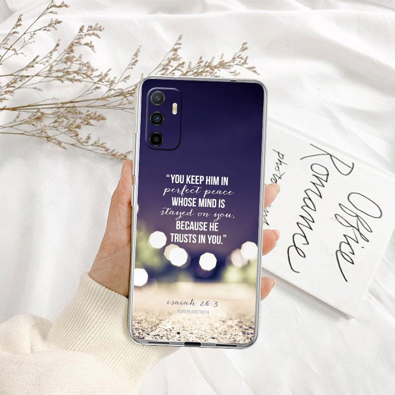 

IK14 Bible verse Transparent Phone Case for Motorola Moto G40 G04 G05 One Ace Action Fusion + Plus Hyper Macro Vision Zoom Motorola One 5G Ace
