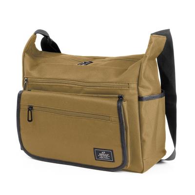 BB Field Shoulder A4 Large SM2101 Men's Bag, Size, Wide, Water-Repellent, Capacity, Lightweight, Unisex, (Khaki)