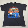 Vtg 2005 Ford Mustang GT Shirt Mens Large Black Muscle Car Fire Flames Graphic @ Unisex T-Shirt
