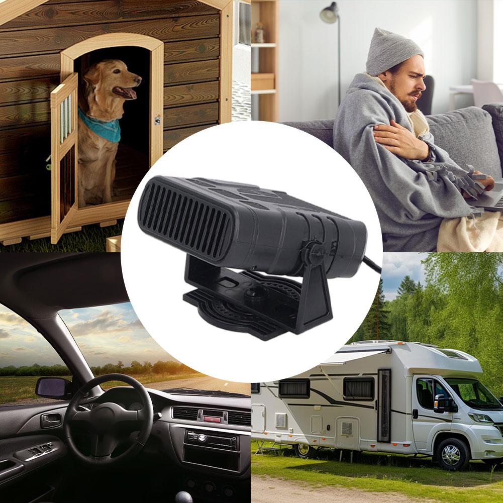 30W Car Heater Solar Panel Heater Set Car Heater Drying&Heating Pet House Warmer Warm Natural Wind Speed Electric Heater