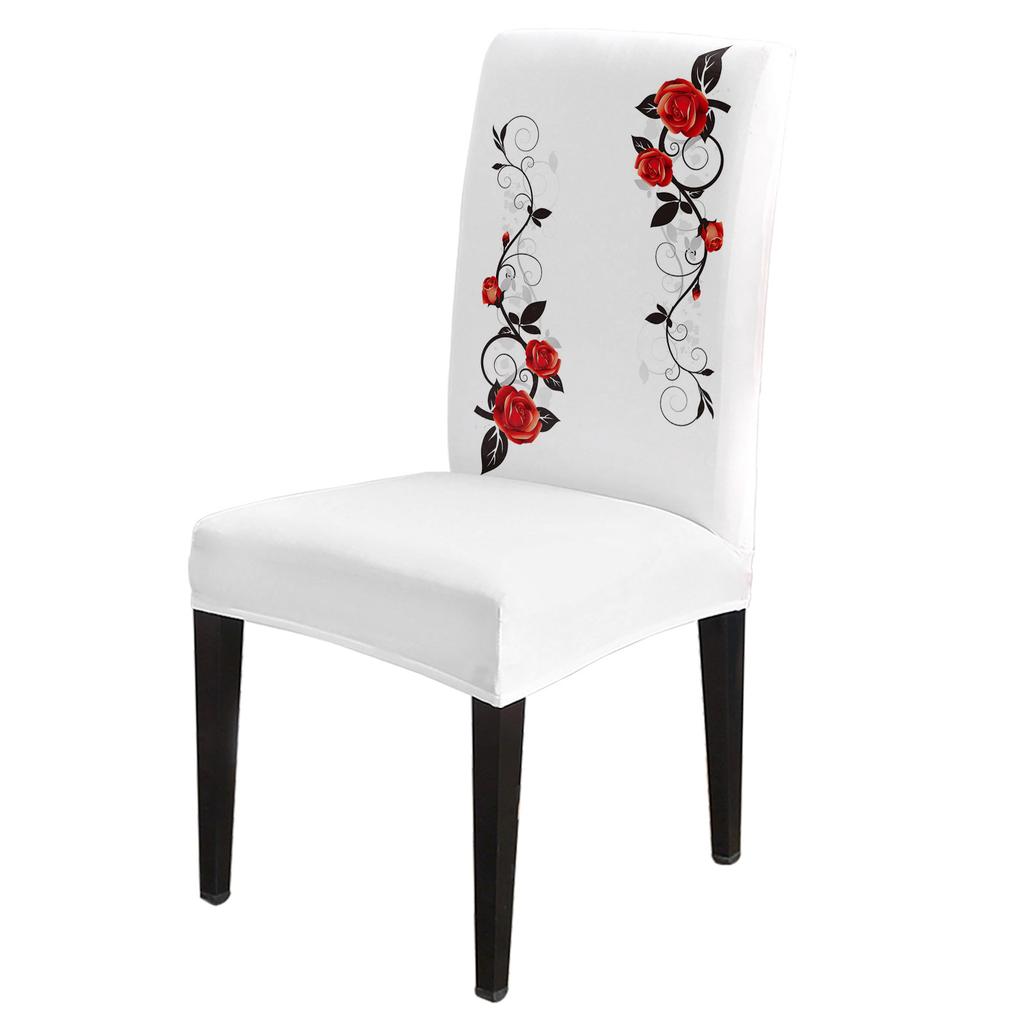 Red Rose Vine Tablecloth Holiday Decor Waterproof Rectangular Tablecloths Wedding Decor Table Cover