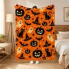 Cozy Halloween Throw 240G Flannel Blanket, Suitable For Sofas, Beds, Offices,  Exquisite Gift Blankets