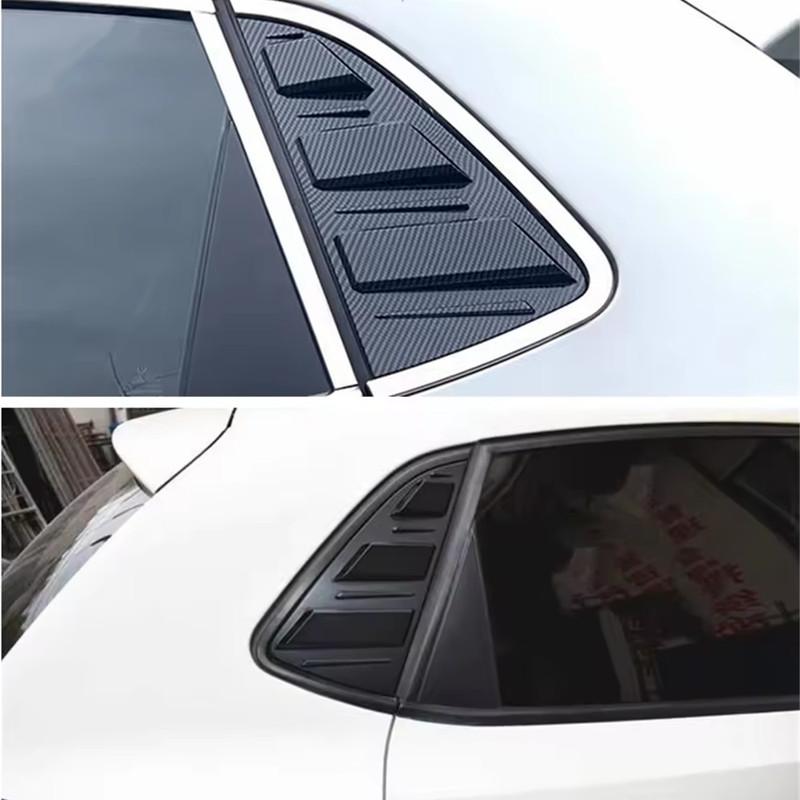 For Volkswagen VW Polo MK5 6R 6C 2011-2017 Car Rear Window Quarter Louver Shutter Cover Side Vent Trim Sticker ABS Accessories
