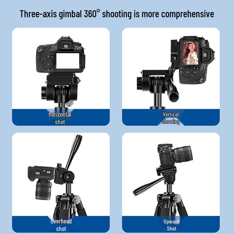 Universal Outdoor Tripod with Fill Light for Mobile and SLR Cameras