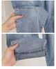 Plus Size High Elasticity Women's Summer Cropped Straight-Leg Jeans for Enhanced Comfort