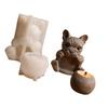 Sturdy Silicone Dog Mould Great For Making Decorative Candle Holders