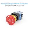 22mm 10A Metal Emergency Stop Pushbutton Switches Self-Locking For Start Emergency Stop  Push Button Switch 1NO 1NC 2NC