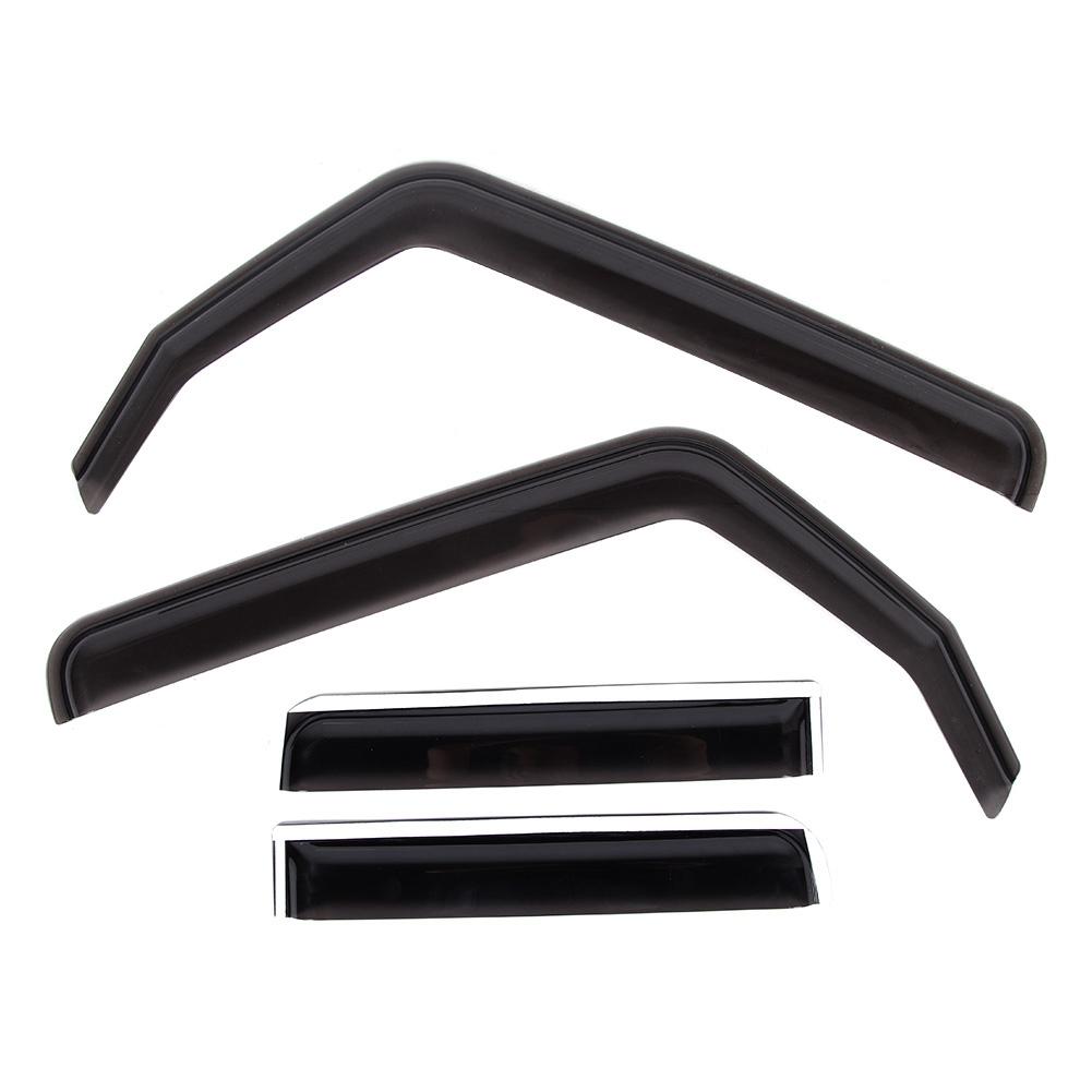 Clip On Window Visor Sun Rain Guard Defector Fit for Jeep Wrangler JL 4 Door 2018 2020