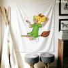 Bibi Blocksberg Wall Tapestry Aesthetic Wall Hanging Printed Fabric Blanket Decorative Tapestries for Bedroom Living Room Home Decor