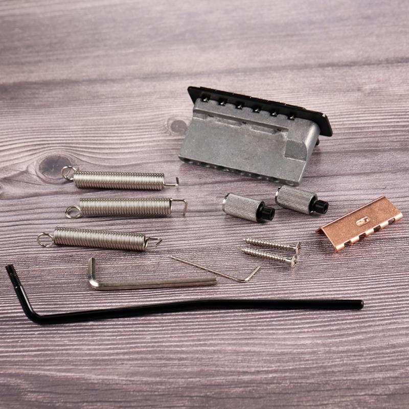 Professional 2 Point Tremolo System Metal Texture for Electric Guitars with Roller Saddles and Installation Hardware