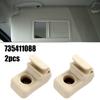 1 / 2 Stück Beige Auto Sonnenblendenclip Haken Halterung Aufhänger Ersatz Sonnenblendenhalterung 735411088 Für Fiat Grande Punto Usw