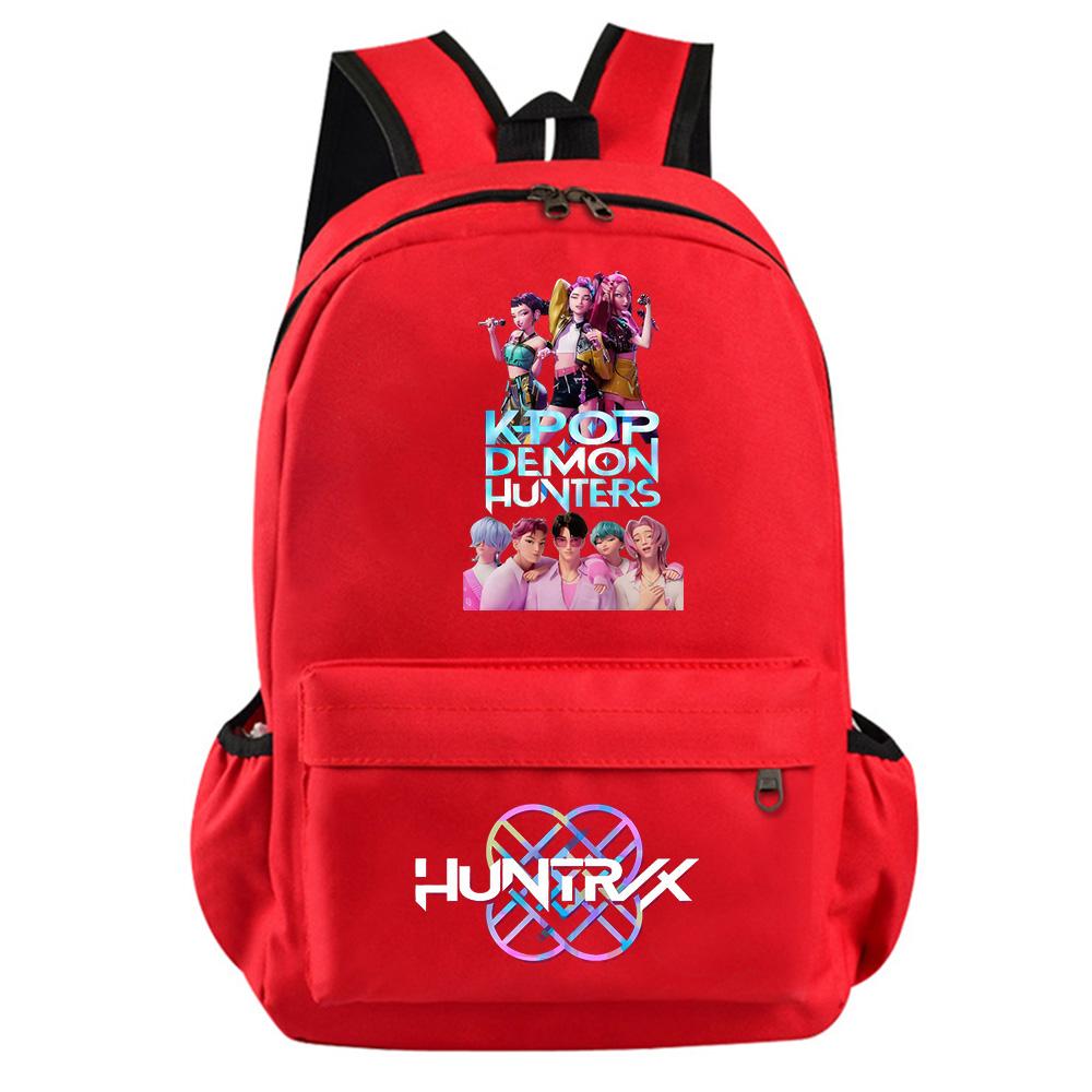 Anime Cartoon Kpop Demon Hunters Printed Backpack for Teenager Student Girl Boy Bookbag Schoolbag Women Large Capacity Travel Bag Kid Gift Rucksak