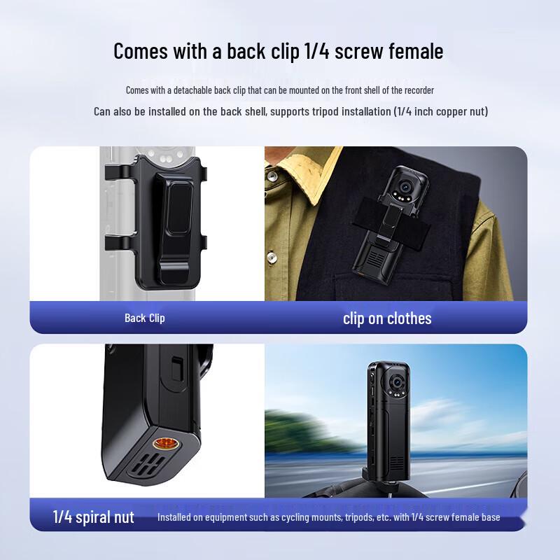 Portable 2K Action Camera with Night Vision