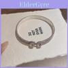 Bracelet en Cuivre Argenté Floral de Luxe Avec Accents Strass Scintillants Pour Femmes