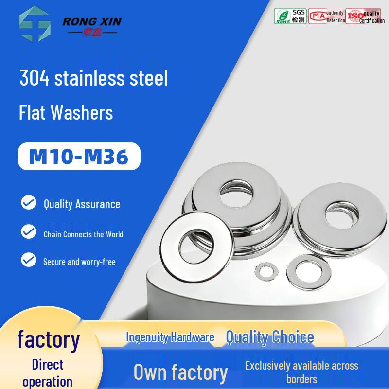 

Stainless Steel M10-M36 Flat Round Metal Washer M10*50*4