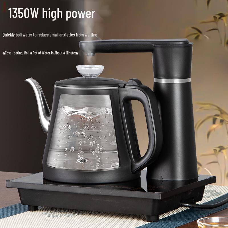 Automatic Electric Tea Brewing Kettle with Built-in Teapot and Stand