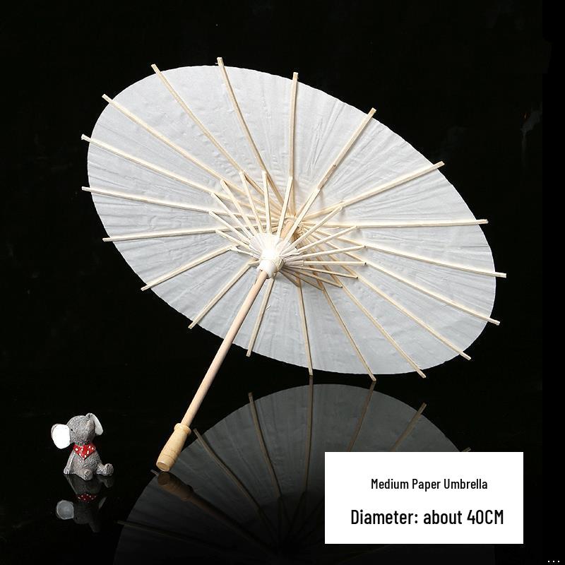 Handmade Children's Oil Paper Umbrella - Chinese Intangible Cultural Heritage, Small Flower Pattern, Ancient Style, Graffiti Material