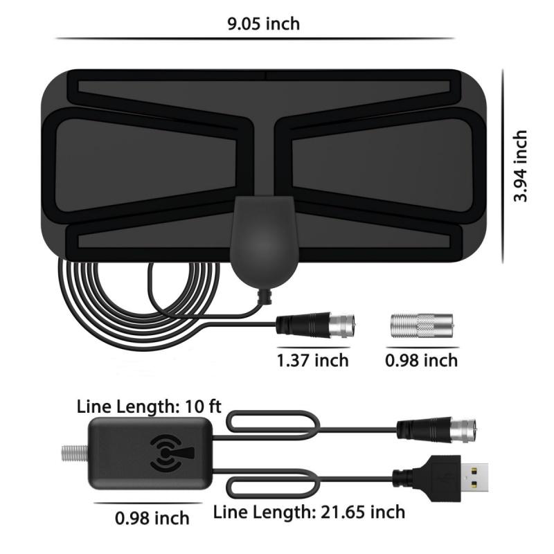 2026 HDTV antenna with butterfly pattern for your TV. High-definition digital TV antenna.