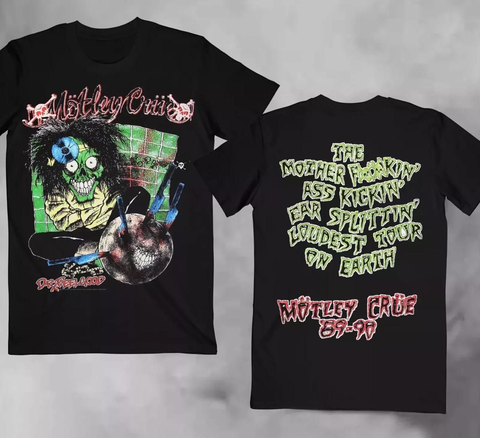 

ВИНТАЖНАЯ футболка Motley Crue Dr Feelgood Tour 80-х L