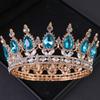 Crystal Rhinestone Round Crown Tiara Hair Jewelry Wedding Hair Accessories Bridal Hair Jewelry Queen Party Crown and Tiaras Gift