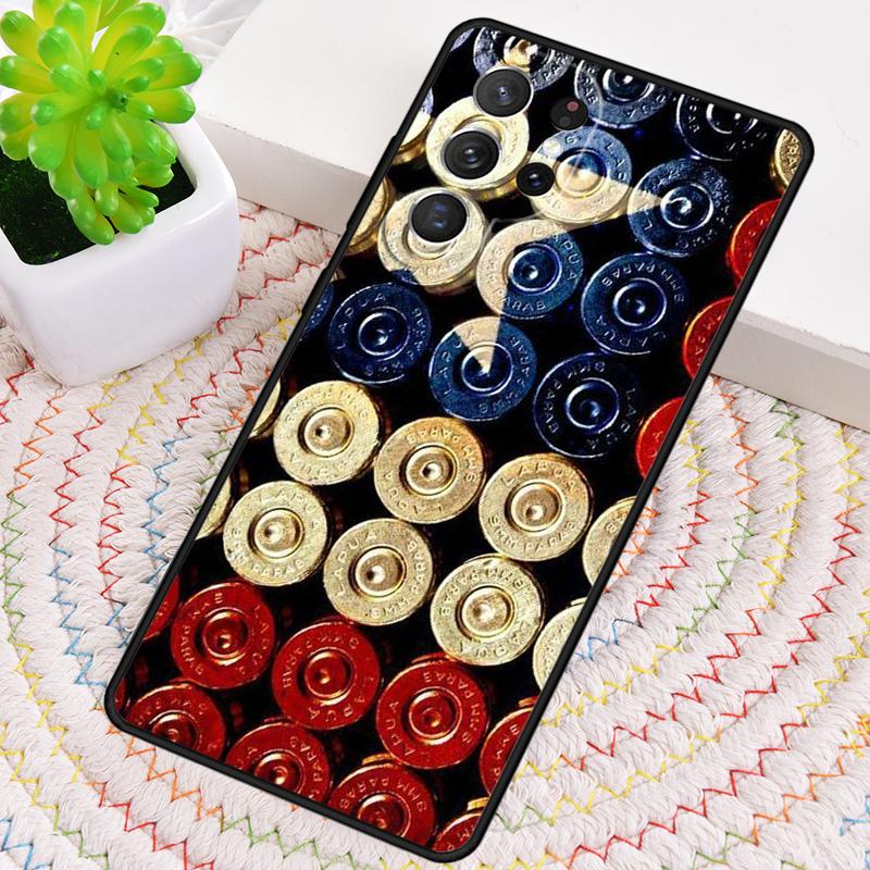 Military Gun Bullets Collage Silicone Phone Case For Samsung Galaxy note 10 pro S26 S25 S24 S23 S22 S21 Plus S25Ultra Capa Cover