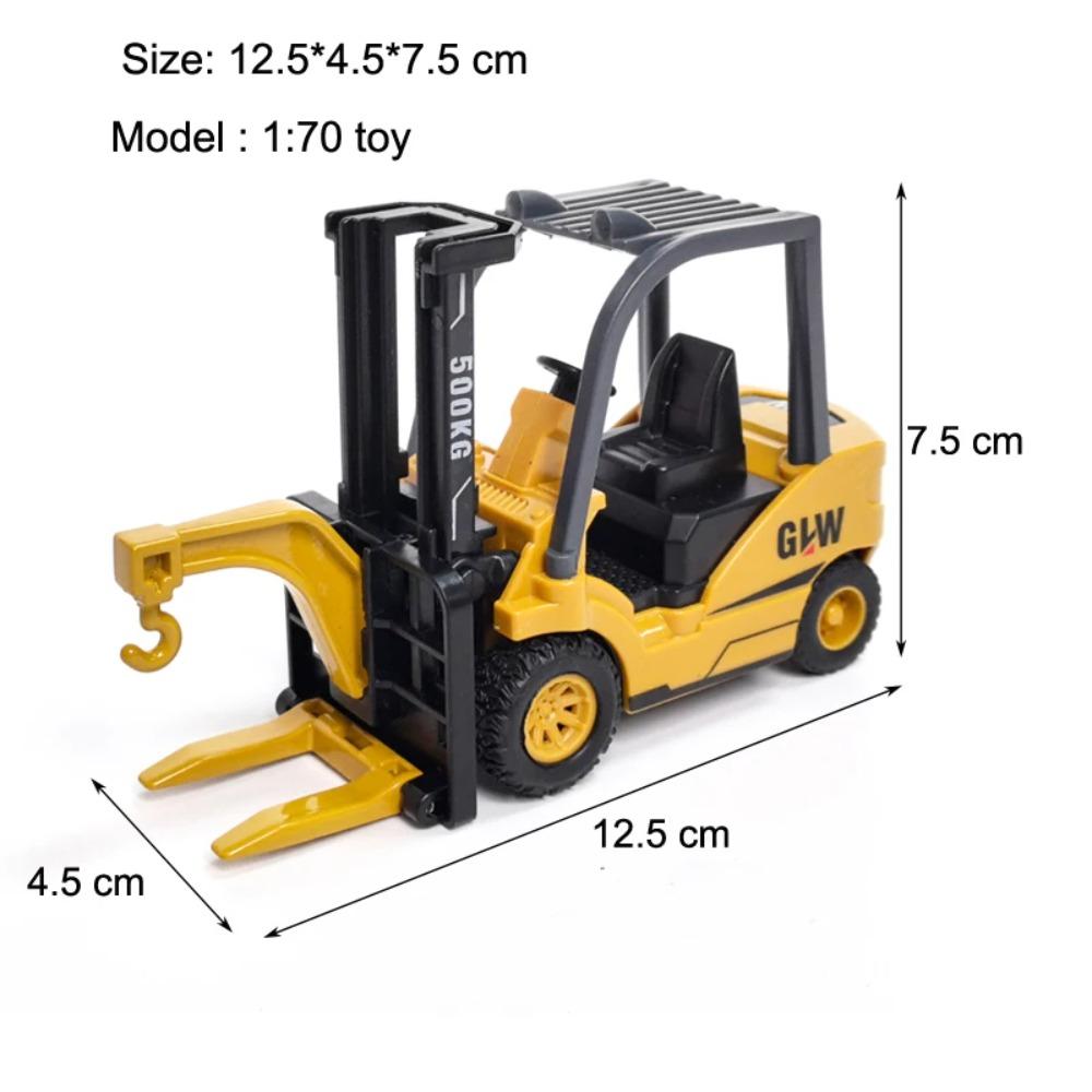 Giocattoli Inertiali da Ingegneria in Metallo Pressofuso per Bambini, Trattore in Lega, Escavatore, Bulldozer, Camion per Bambini, Modello di Veicolo per Bambini, Regalo