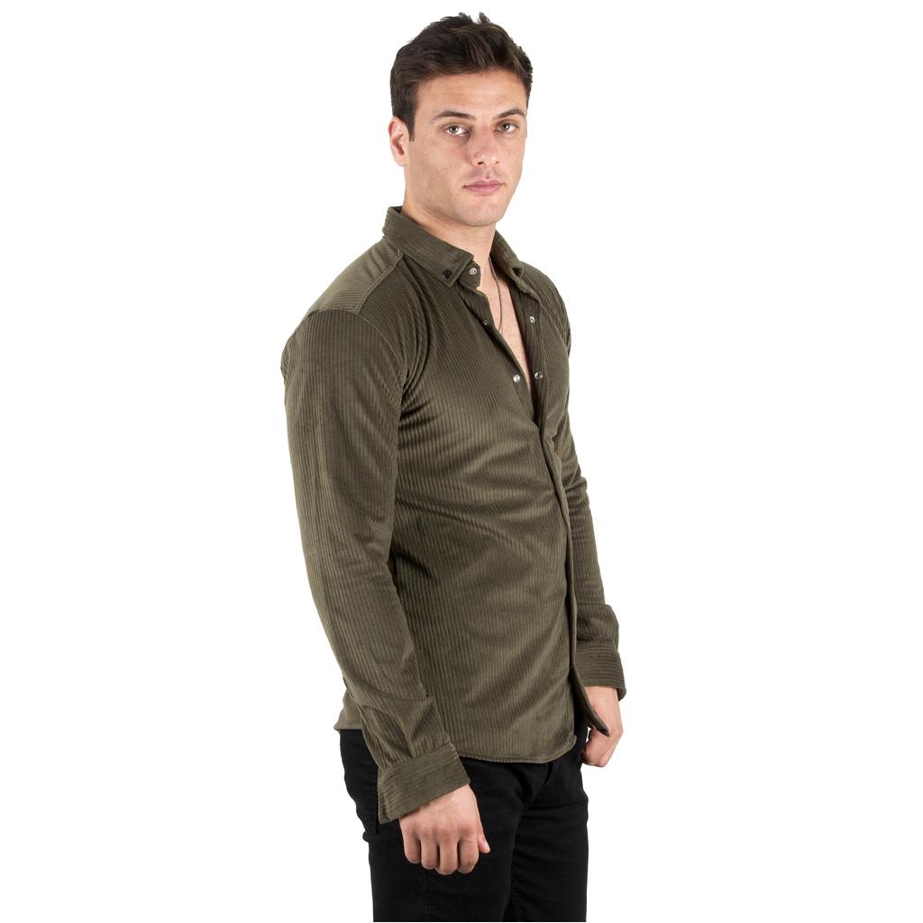 DeepSEA Einfarbiges Samthemd 2302308